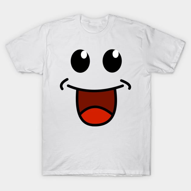 Cute Face T-Shirt by JacCal Brothers